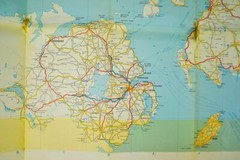 Vintage Geographers A Z Road Map Great Britain Reversible