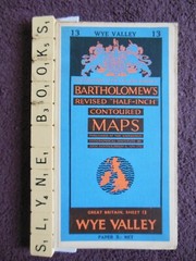 Vintage 1955 Bartholomew Wye Valley Sheet 13 Map Hereford Gloucester Cheltenham