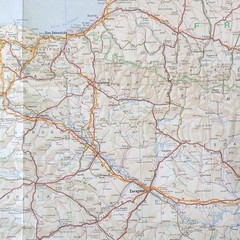 Bartholomew Euro Map – Spain & Portugal Scale – 1: 1,250,000 (1982).