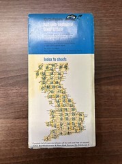 NORTH DEVON Bartholomew Half Inch Map – No 3 1968 Barnstaple Exeter
