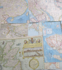 World Maps National Geographic Atlas Folio U.S,S,R. Israel China Lot 44