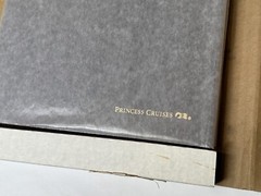 Vintage Hammond Concise Atlas of the World Leather Classics Princess Cruises NEW