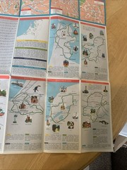 Vintage ESSO Autokaart Nederland Road Map 1:400,000 (Two Shillings) Holland