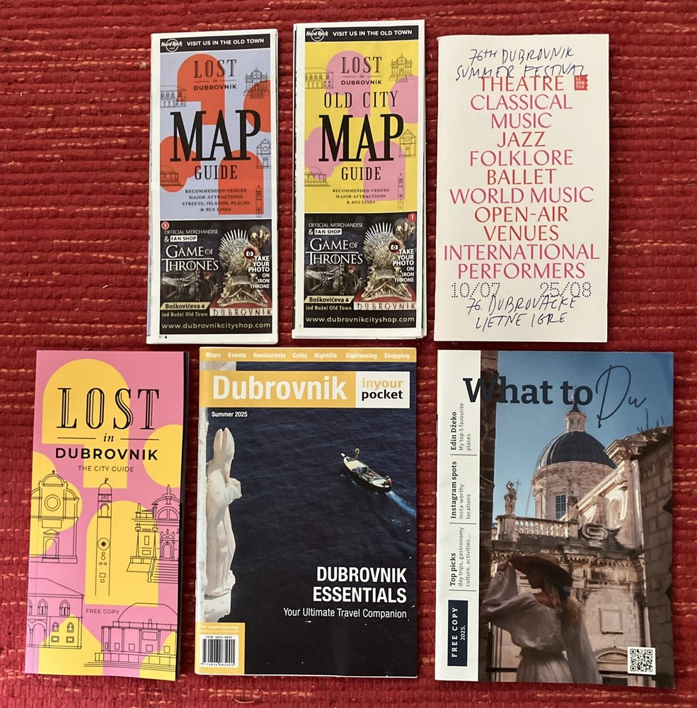 Dubrovnik Croatia Guides & Maps Bundle Old City Game Of Thrones Food & Drink