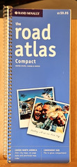 Rand McNally the road atlas Compact U.S. CA Mexico 2000 Spiralbound VG