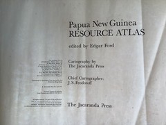 PAPUA NEW GUINEA RESOURCE ATLAS – LARGE HARDCOVER MAP BOOK