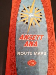Ansett Ana Air Route Map Australia 1960s Excellent condition