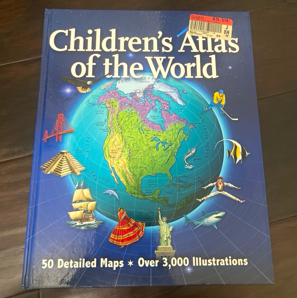 Wade H. Mccree & A.A. Milne Children’s Atlas of the World Hardcover Illustrated
