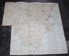 Ordnance Survey – One Inch Cloth Map – Torquay – Sheet 188 – 1946