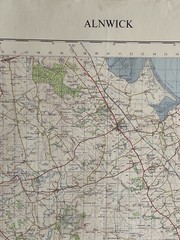 Ordnance Survey, 1 Inch to 1 Mile, Sheet Map no:71, Alnwick, 1956