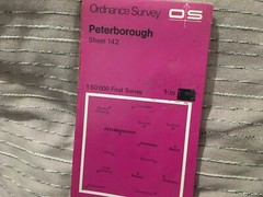 OS Ordnance Survey Landranger Map Sheet 142 Peterborough –