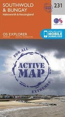Southwold and Bungay (Map) OS Explorer Active Map