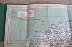 Bacon’s Motoring & Cycling Road Map NORTH IRELAND Colour Cloth Fold Out Dublin