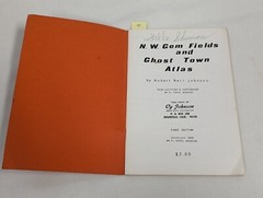 Vtg 1969 N.W. Gem Fields & Ghost Town Atlas ~ Rock Locations & Cartography
