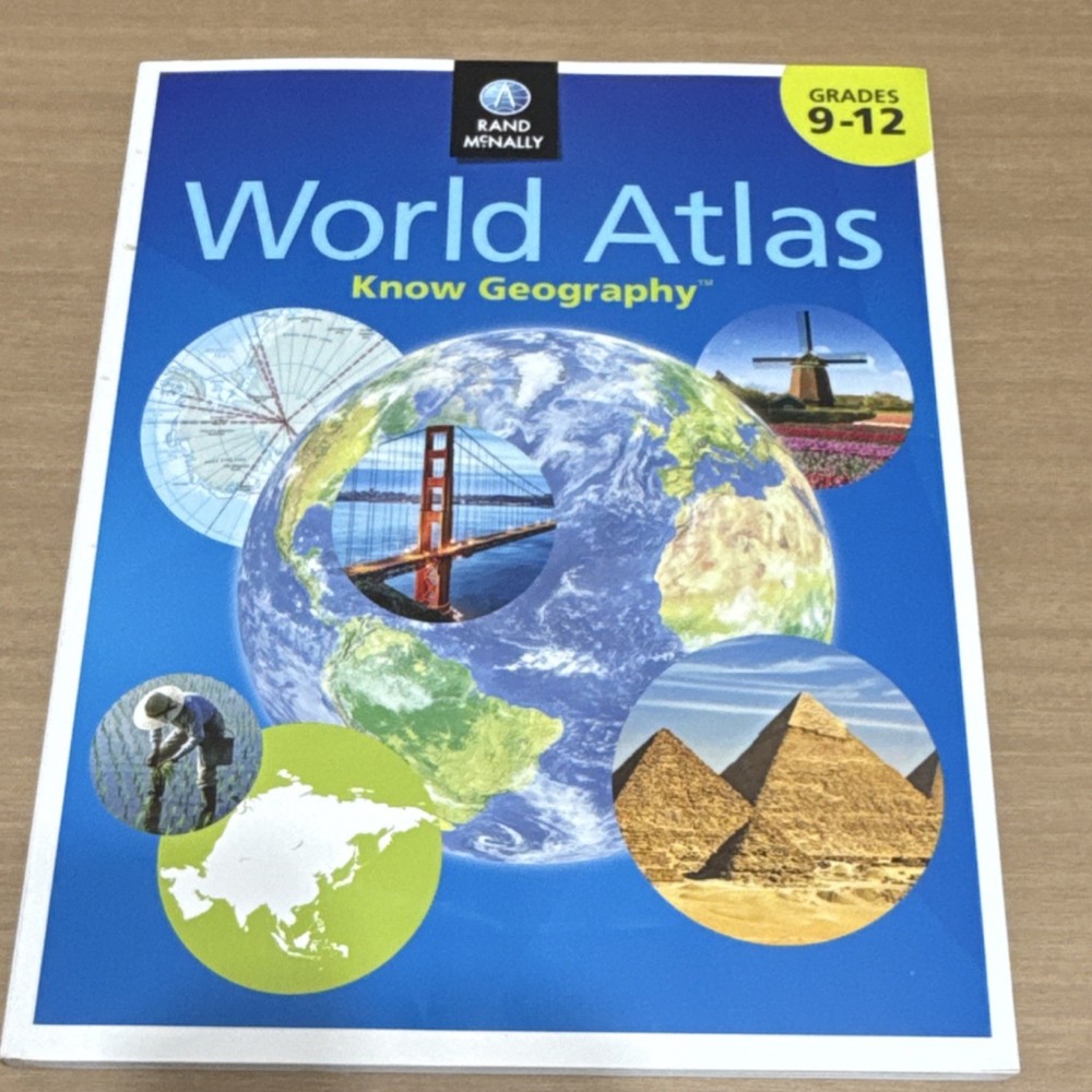 Rand McNally Know Geography World Atlas Grades 9-12 Paperback English 163 Pages