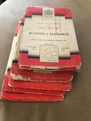 1950/60s Joblot. 5 x 7th Series CLOTH 1” maps (Job D4)