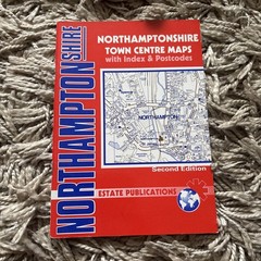 Tourist Guide Visitor Street Maps Atlas Red Book Northamptonshire Town Maps