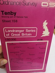 FOUR Landranger OS Maps Aberystwyth 135, Lampeter 146, St David’s 157&Tenby 158 
