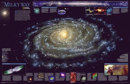 THE MILKY WAY [LAMINATED] (NATIONAL GEOGRAPHIC REFERENCE By National Geographic