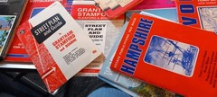 Large Box Of Vintage Etc Os And Other Maps All Around UK, See Photos