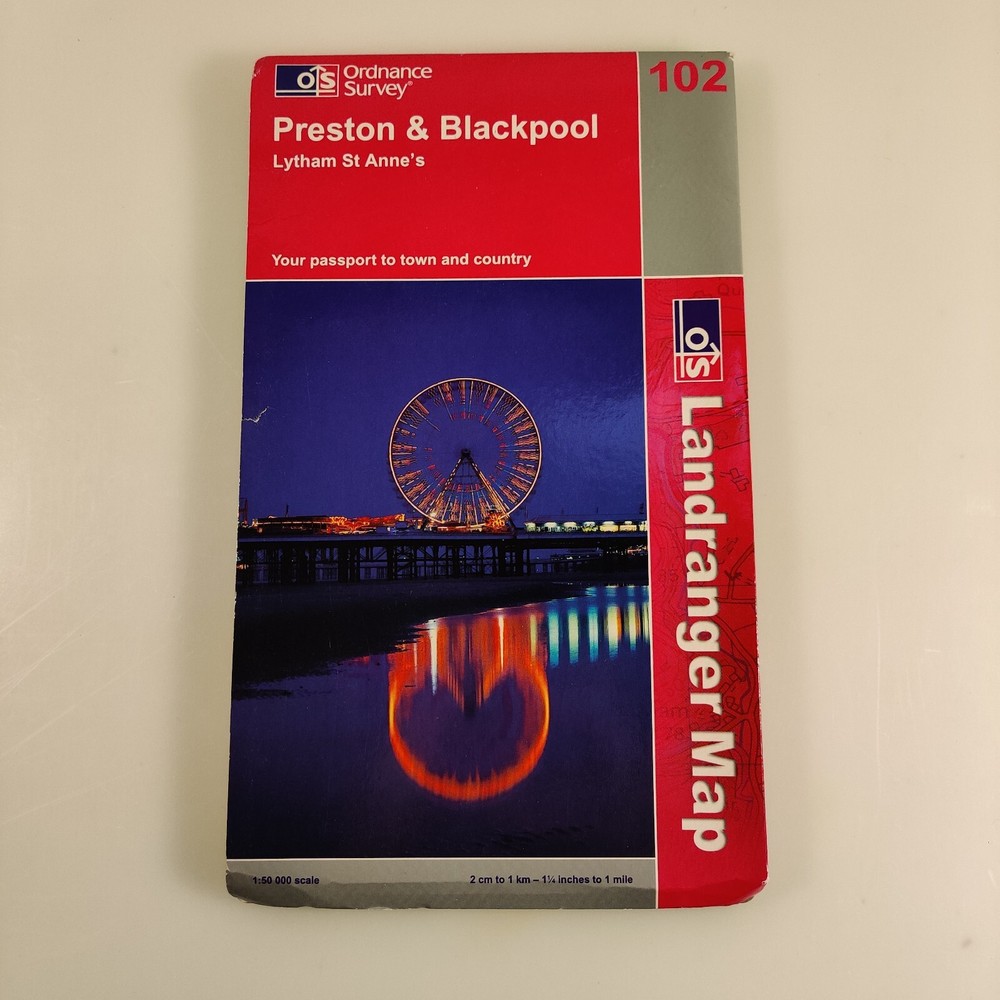 Preston & Blackpool – 2004 | Ordnance Survey Landranger Map Sheet 102