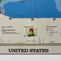 17″ x 22″ Rand McNally Markable Map of United States Two-Sided Pre-owned