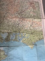 1930s Bartholomew’s revised half-inch Map of NEW FOREST isle Of Wight