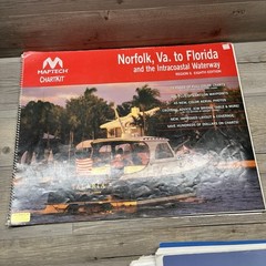 Lot of 3 Maptech ChartKit Norfolk, Va to Florida and Intracoastal Region 6 Book