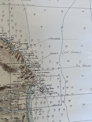 Spanish large nautical sheet Map Scale 1:93700 Catalonia gulf of roses spain