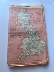 VINTAGE Ordnance Survey One-Inch Map, Sheet 171: London S.E. (1970s). Delicate.