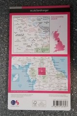 OS – Ordanance Survey Landranger No 91 – Appleby – In – Westmorland.