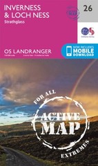 Inverness & Loch Ness, Strathglass by Ordnance Survey (Sheet map, folded)