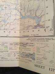 1960 Ordnance Survey Seventh Series One Inch Aberystwyth Map Sheet 127