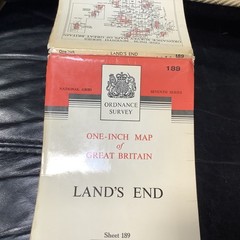 Ordnance Survey One Inch Map 🗺️ 189 Seventh Series Land’s End 1961