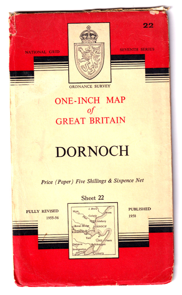 DORNOCH – Ordnance Survey One Inch Map (Seventh Series)