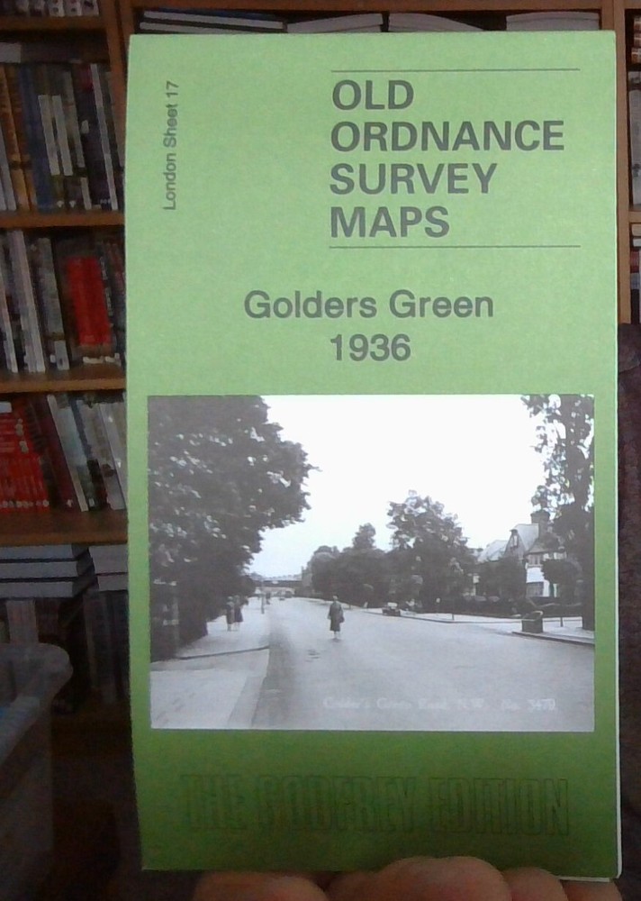MAP OF Golders Green 1936 London Sheet 17.4 by Pamela Taylor NEW 9781787216242
