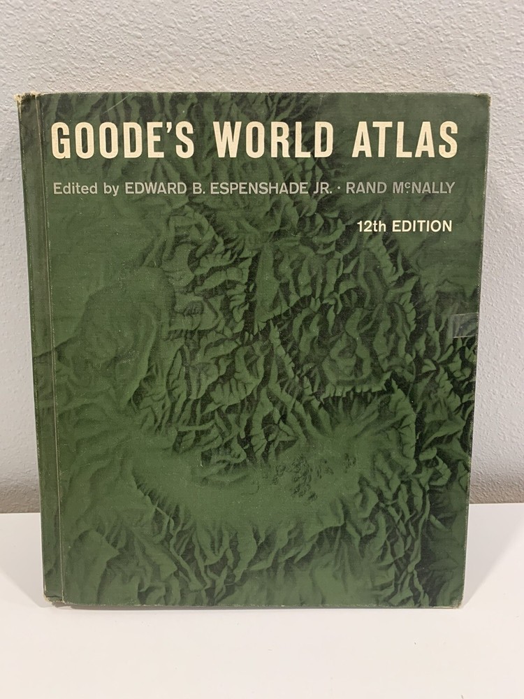 Vintage Goode’s World Atlas 12th Edition 1965