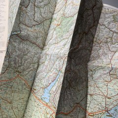 Vintage Automobilia Road Map of Northern Italy – Kümmerley & Frey 1967