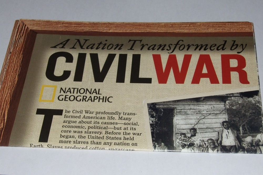 NATIONAL GEOGRAPHIC CIVIL WAR MAP GUIDE POSTER 2005 A NATION TRANSFORMED