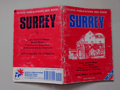 Surrey Town Centre Maps Estate Publications Red Book Sixth Revision