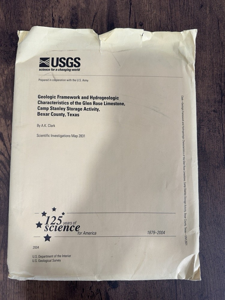 USGS Geologic Framework Hydrogeologic Characterstics Glen Rose Limestone TX 2004