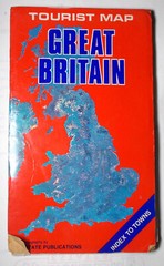 TOURIST MAP OF GREAT BRITAIN Vintage 1990’s by Estate Publications, Kent