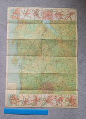 Vintage Shell BP Road Map Sheet No 2 South and West England – (BOX-D)