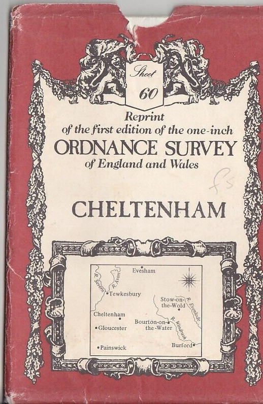 Ordnance Survey One Inch Old Series Sheet 60 Cheltenham (David & Charles)