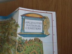 2 souvenir maps. washington dc and arlington cemetry.