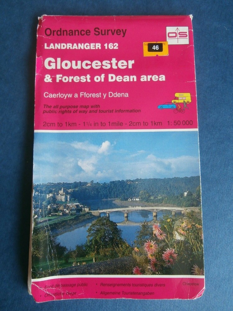 LANDRANGER Ordnance Survey Map GLOUCESTER FOREST OF DEAN Sheet 162 Large Sheet