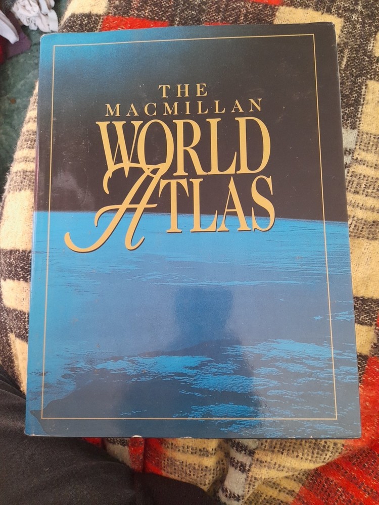 The Macmillan World Atlas Hardback With Dust Cover 1996
