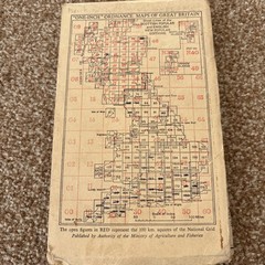 Vintage Ordnance Survey Gloucester Malvern Map 1946 With Writing
