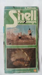 SHELL ROAD MAP MIDLANDS VINTAGE MAPS 1981 IDEAL FOR CONCOURS AND VEHICLE DISPLAY