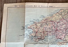 The Safety Cycling Map of England, early 1900s vintage